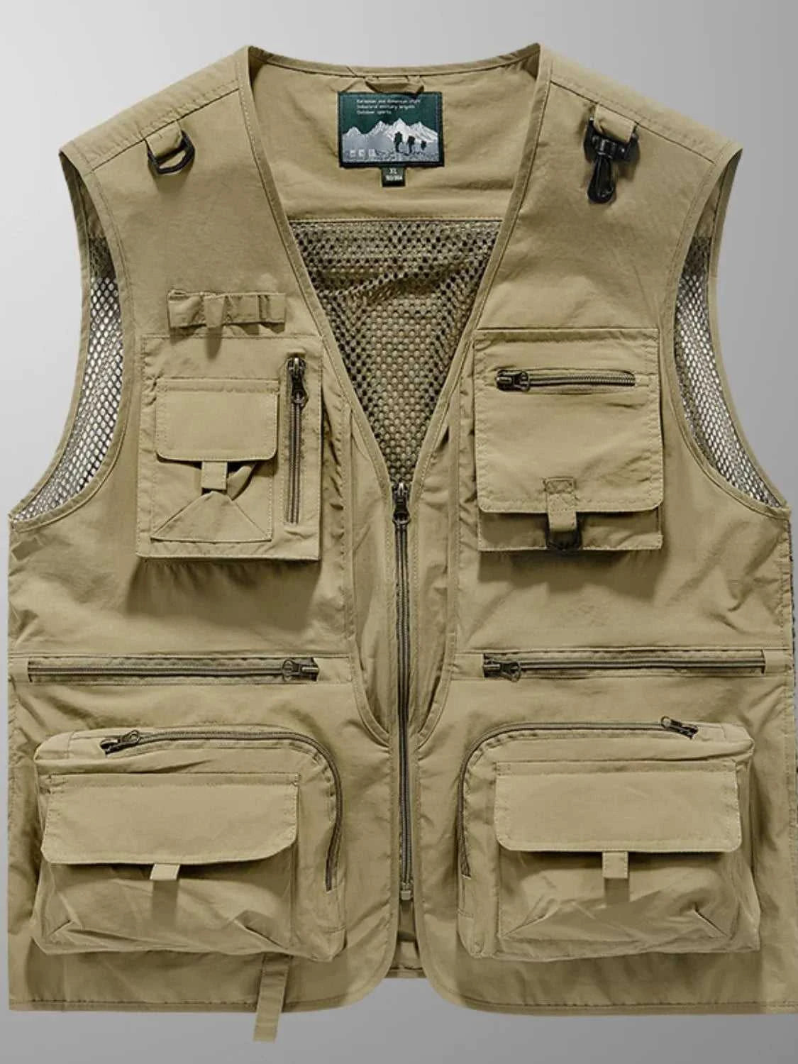 Men's Full Size Zip Up Vest Plus Size