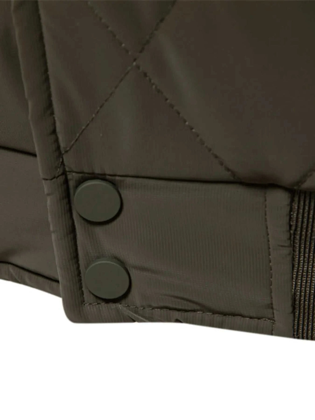 Men's Quilted Snap Down Long Sleeve Jacket