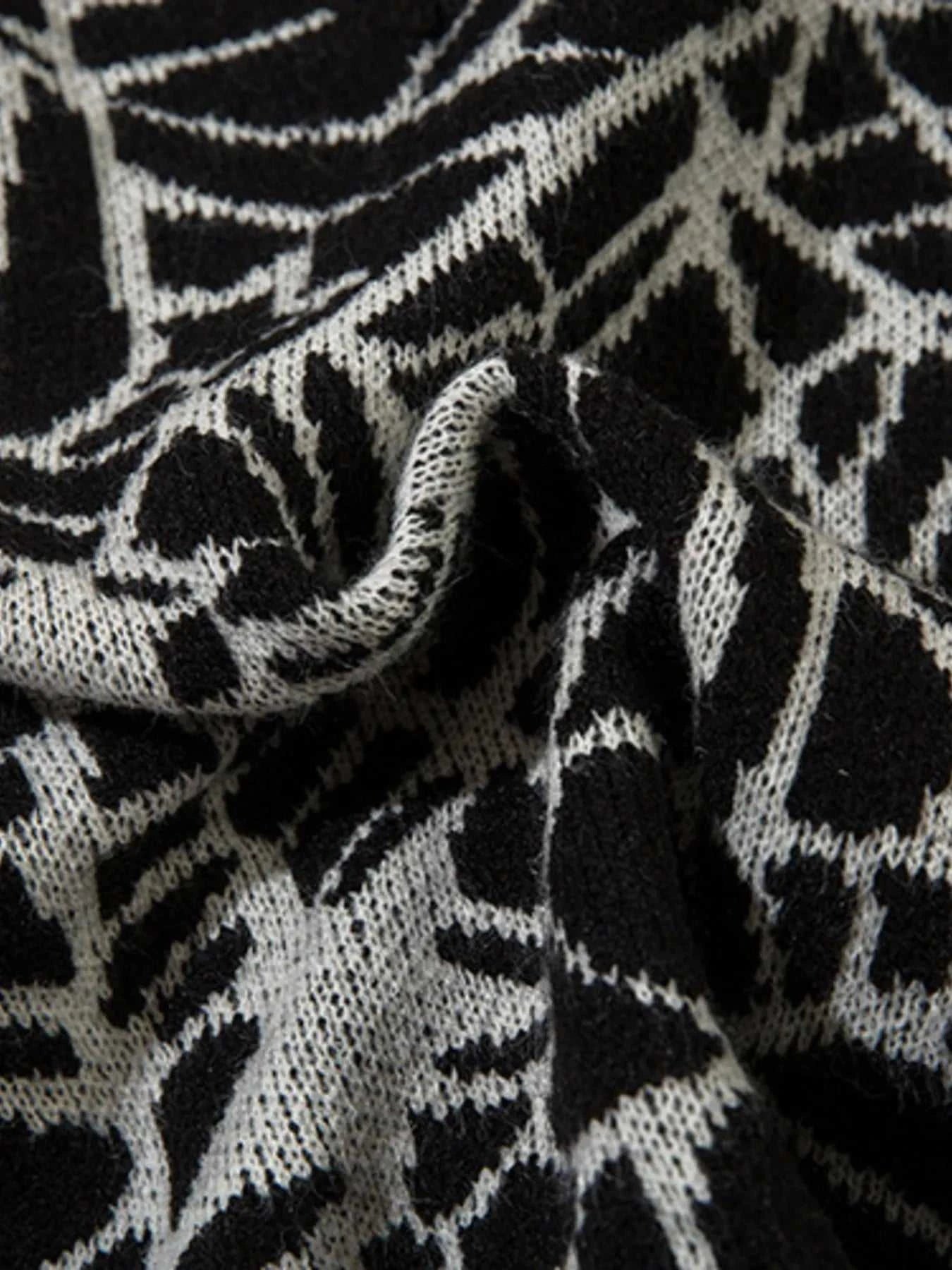Men's Spider Web V-Neck Sweater Vest