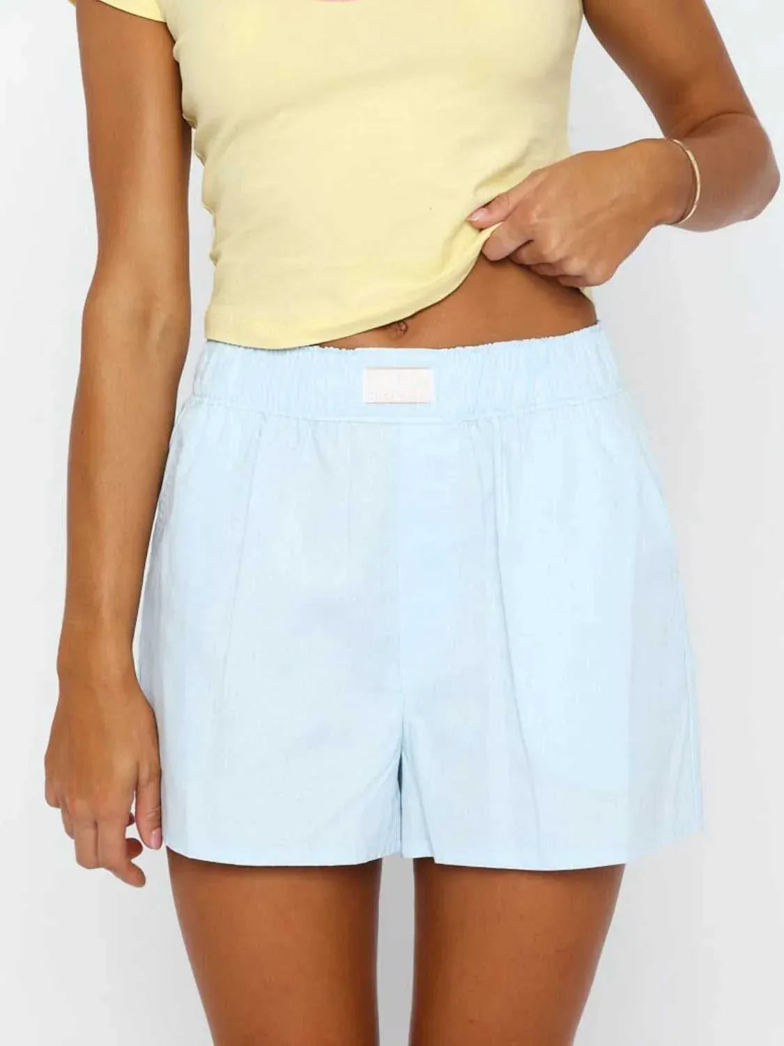 Elastic Waist Shorts -- 