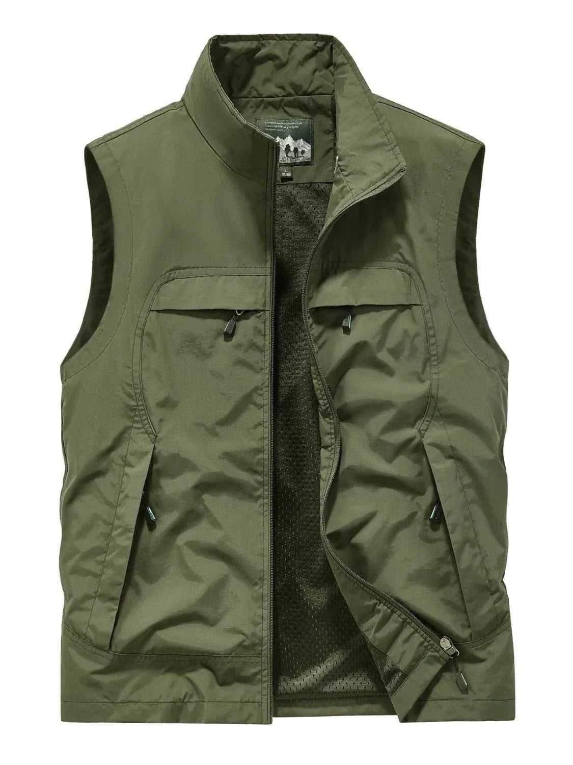 Men's Plus Size Zip Up Vest