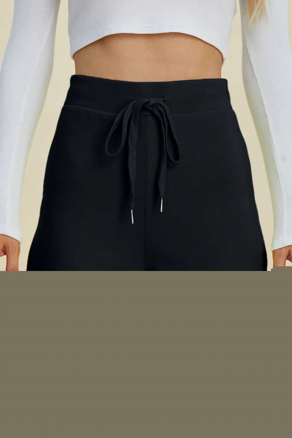 Basic Bae Full Size Air Scuba Drawstring High Waist Shorts