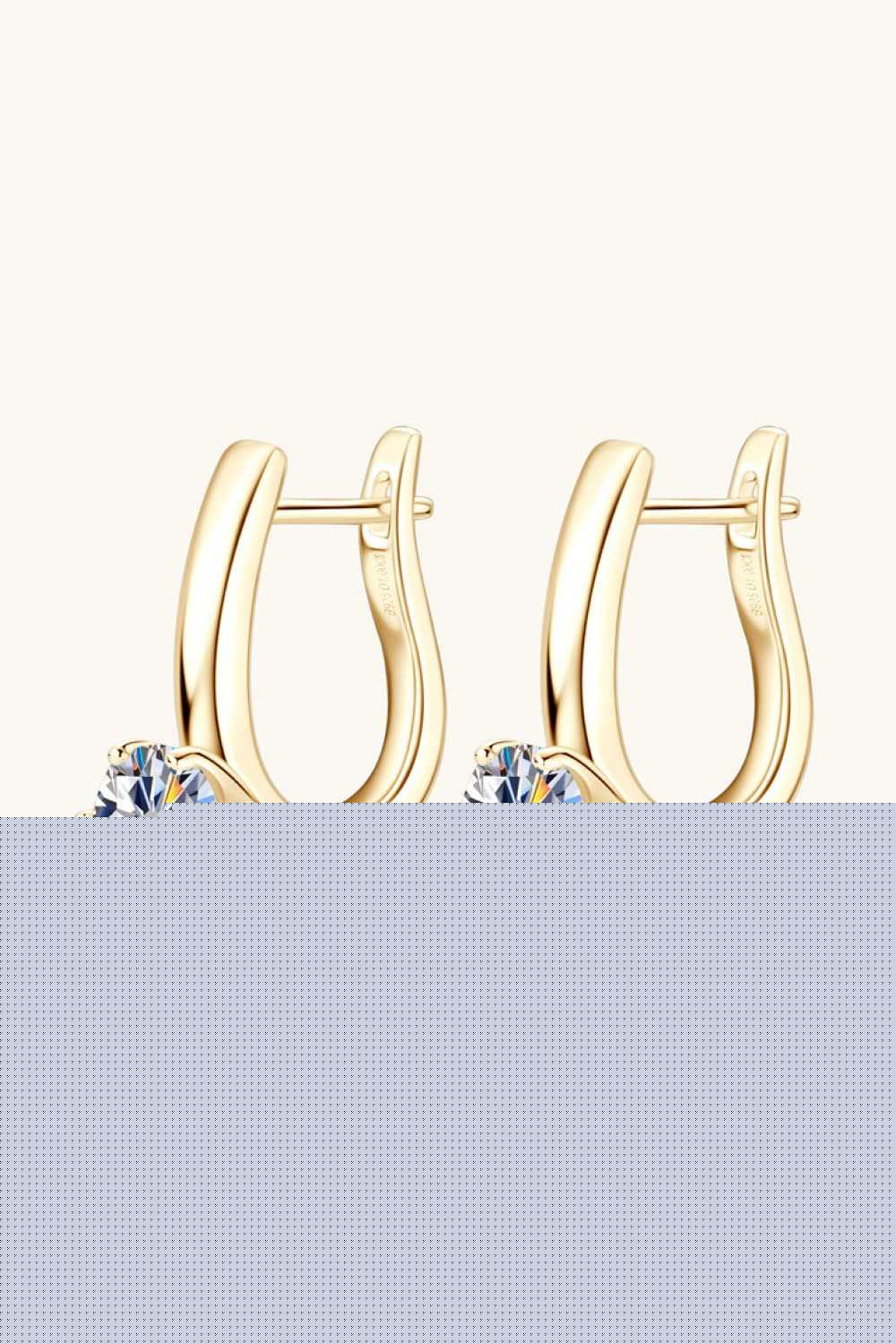 2 Carat Moissanite 925 Sterling Silver Earrings