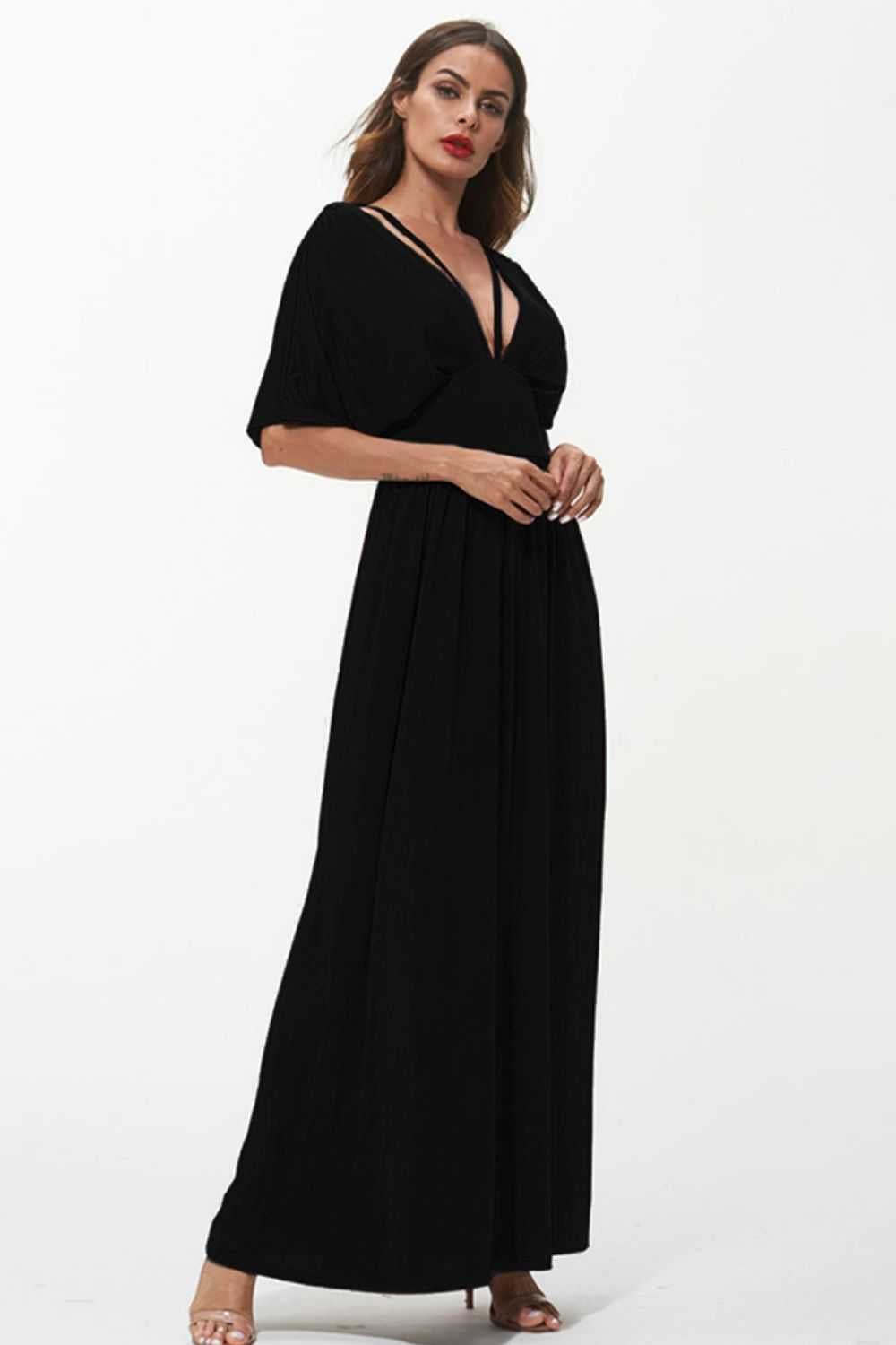 Shiny Strappy Neck Maxi Dress - product_type from hopeford-streams.myshopify.com