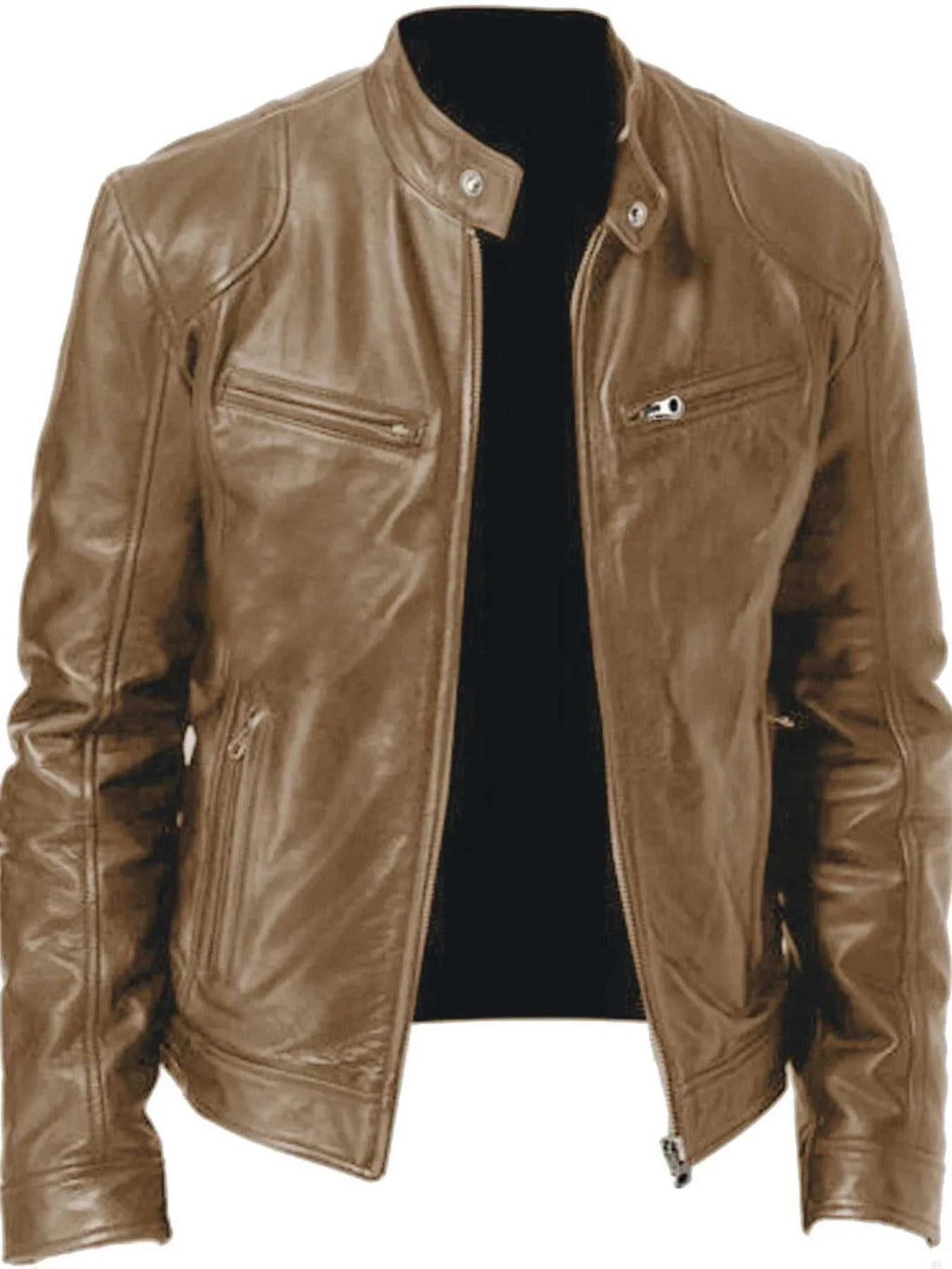 Men's Full Size Zip Up Long Sleeve Jacket Plus Size