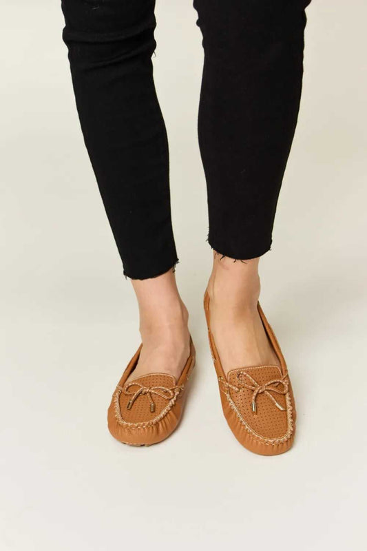Forever Link Bow Decor Flat Loafers - Hopeford Streams