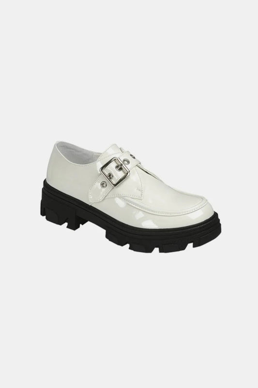 Forever Link Buckled Platform Lug Sole Loafers - Hopeford Streams