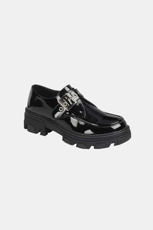 Forever Link Buckled Platform Lug Sole Loafers - Hopeford Streams