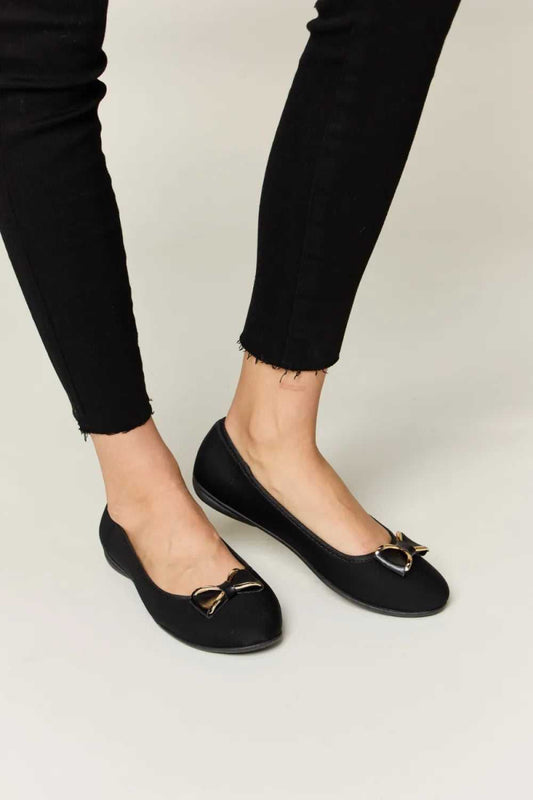 Forever Link Metal Buckle Flat Loafers - Hopeford Streams