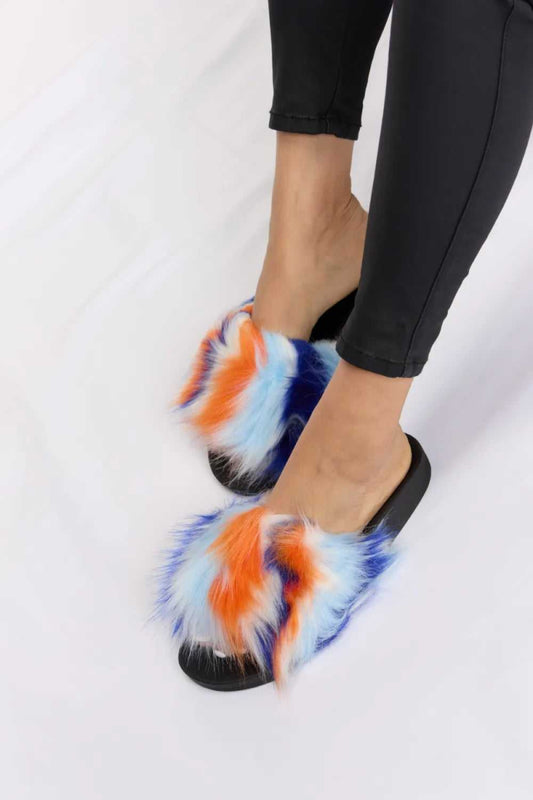 Forever Link Plush Open - Toe Sandals - Hopeford Streams