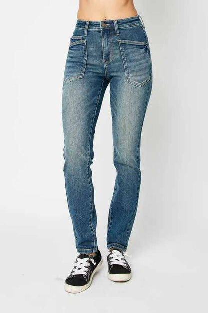 Judy Blue Full Size High Waist Skinny Jeans - Hopeford Streams