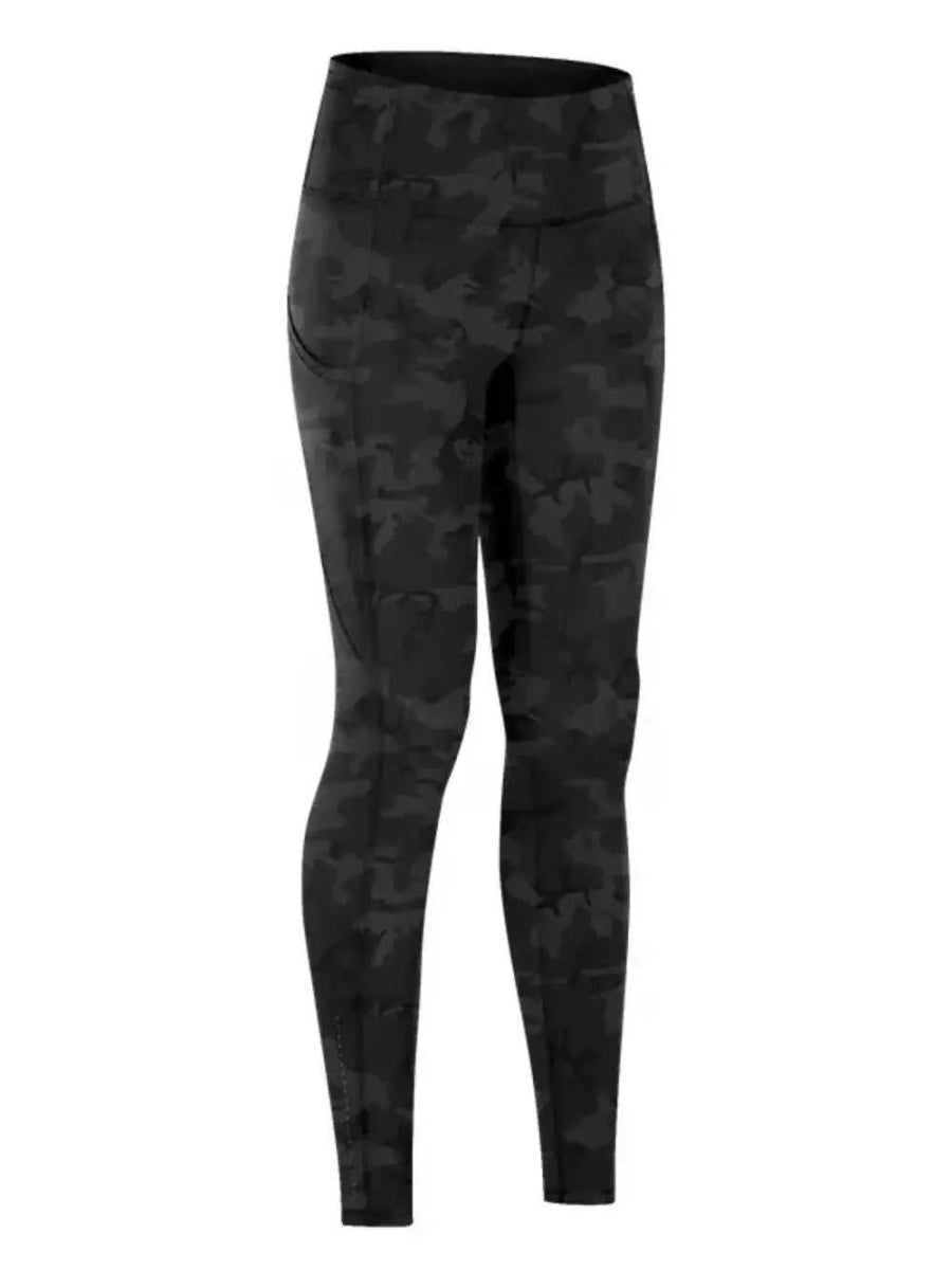 Wide Waistband Sports Leggings - Hopeford Streams