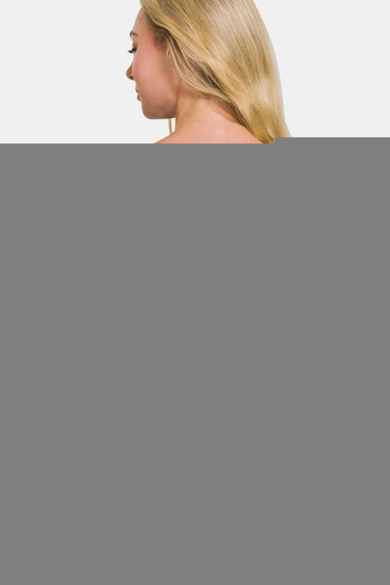 Zenana Asymmetric Hem Long Sleeve Sweater - Hopeford Streams