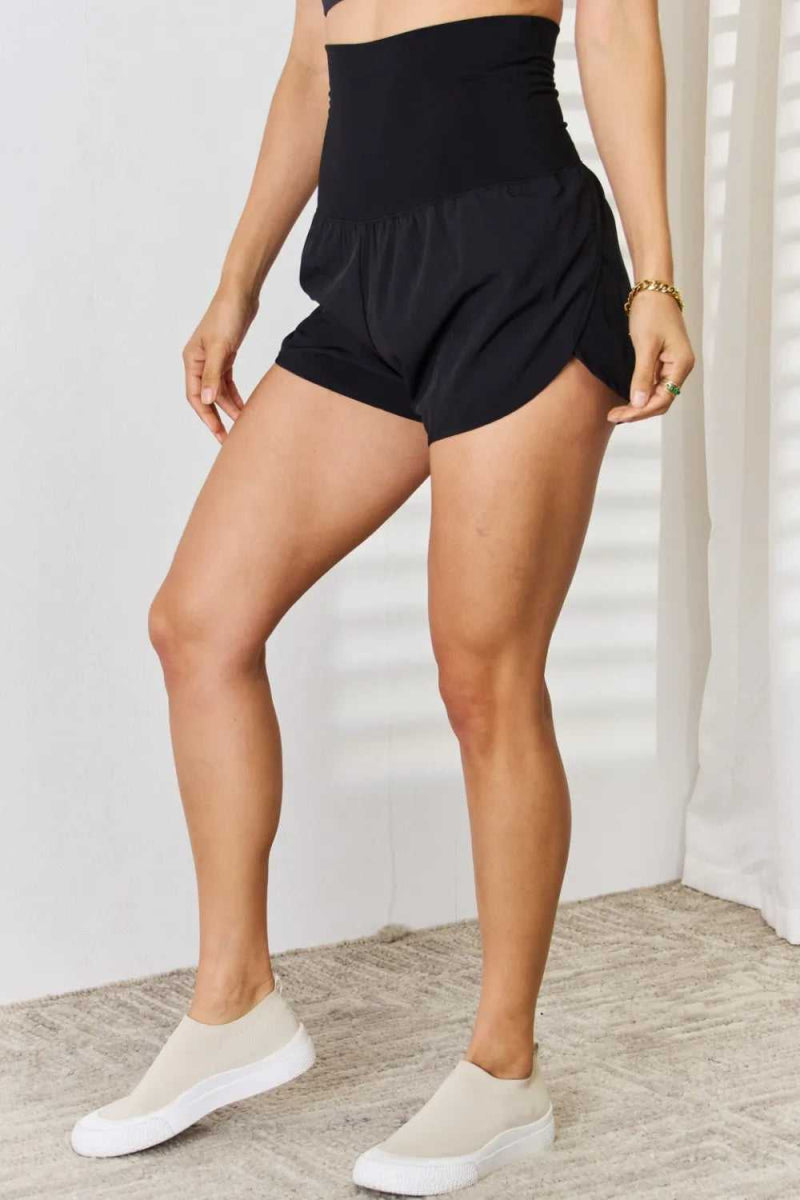 Zenana Full Size High Waist Tummy Control Shorts - Hopeford Streams