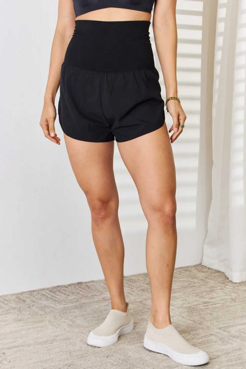 Zenana Full Size High Waist Tummy Control Shorts - Hopeford Streams