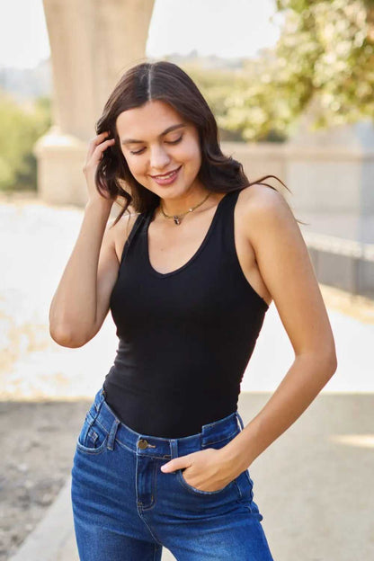 Zenana Racerback Tank Bodysuit - Hopeford Streams